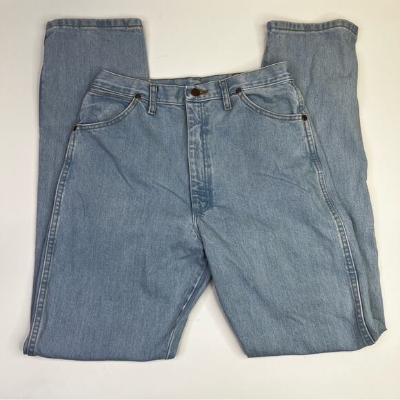 Wrangler Slim Fit Cowboy Cut Denim jeans light wash - 13 x 34 - Picture 4 of 11